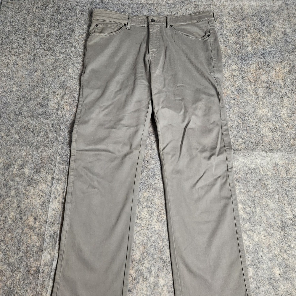Peter‎ Millar Golf Pants Men 36x29 Gray Ultimate Sateen 5 Pocket Chino Preppy
